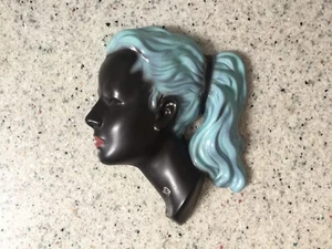 CORTENDORF Wandmaske Frauenkopf Keramik-Maske 50er 60er Jahre Design Nr. 3408 - Bild 1 von 8