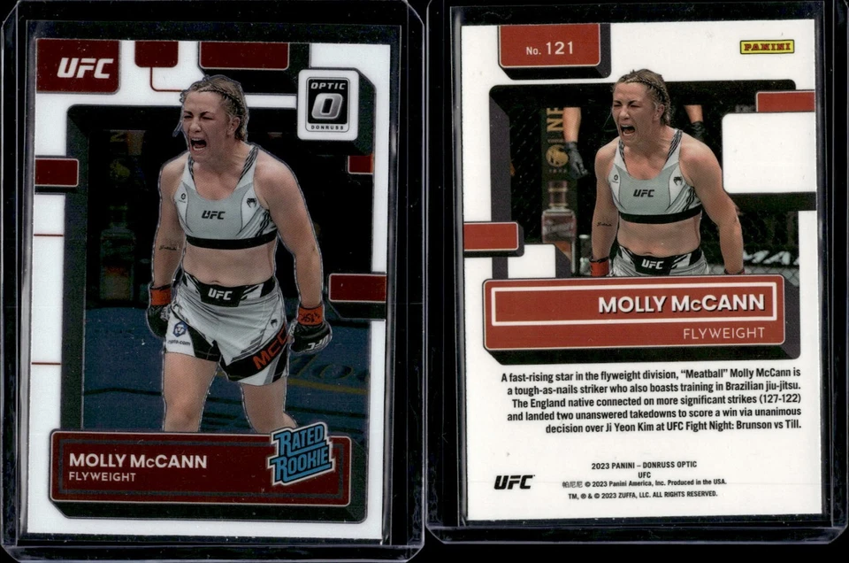 2023 Panini Optic UFC Base Rated Rookie #121 Molly McCann - Image 1 of 1
