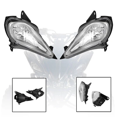 Motor Front Headlight Headlamp Assemblies Fit For Yamaha YFZ450R Raptor YFM700R Foto 1 de 4