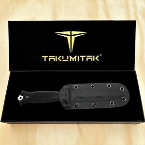 Takumitak 9.5" Tactical Gear D2 Blade G10 Handles Molle Kydex Fixed Blade Knife