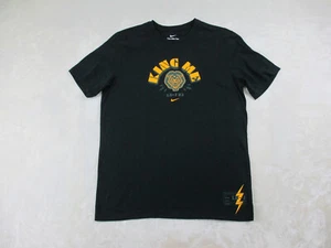 Nike Shirt Mens Medium Black Lebron James Basketball King Me Crew Neck Casual* - Picture 1 of 10