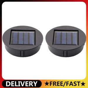 Satz Von 2 Solarleuchten Ersatz Top mit LED Leuchtmitteln Solarpanel Latern