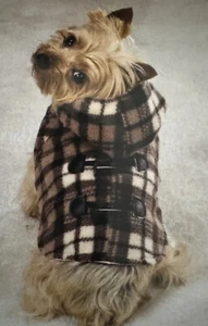 Zack Zoey Yukon Jacket Winter Dog Coat Warm Cozy Small Puppy Pet Hoodie Brown - Picture 1 of 5