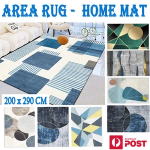 Modern Area Floor Rug 200x290 Bedroom Living Room Rug Large Mat Carpet Anti-Slip - Picture 1 of 29