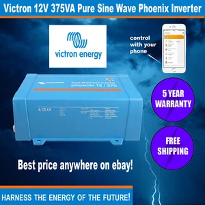 Victron 12V 375VA Pure Sine Wave Phoenix Inverter - 5 YEAR WARRANTY - Picture 1 of 3