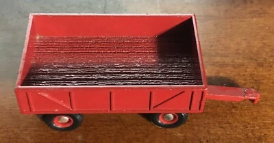 Vintage Ertl Red Wagon Farm Toy Cart Only Pressed Steel Metal 1285D Korea Made - Image 1 of 4