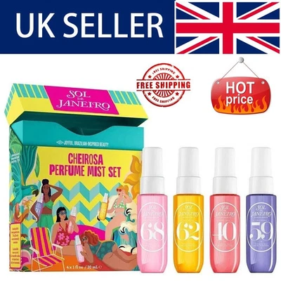 Sol de Janeiro Cheirosa Perfume Mist Set | '40 '59 '62 '68 | 4x 30ml Set UK NK9