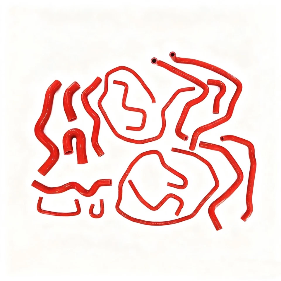 Reinforced Silicone Coolant Hose kit For Mazda 3 M3 2.0L 2010-2016 2012 2015 Red - Image 1 of 1