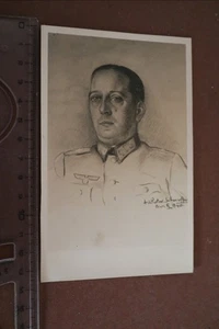 tolle alte Karte - Portrait eines Generals ?? Frankreich 1940 -  Choltitz ???? - Picture 1 of 3