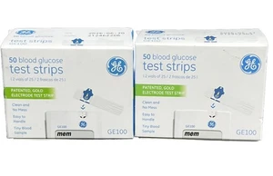 2x GE100 Blutzuckerteststreifen mit patentierter Goldelektrode 100 Stück Ex 5/26 - Bild 1 von 16