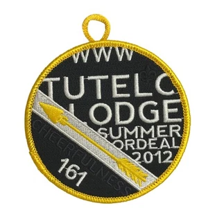 Tutelo Lodge 161 Blue Ridge Mountains VA 2012 Summer Ordeal Patch YEL Bdr (AL534 - Picture 1 of 2