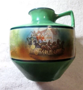 Antique Royal Bayreuth Ewer Pitcher Vase Carriage & Horses Pictorial Circa 1902 - Picture 1 of 9