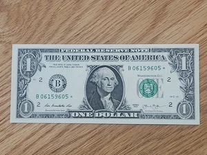 2013 B RARE DUPLICATE FORT WORTH $1 STAR NOTE UNC/GEM B06159605* 2 OF 3 Cons SER - Picture 1 of 5