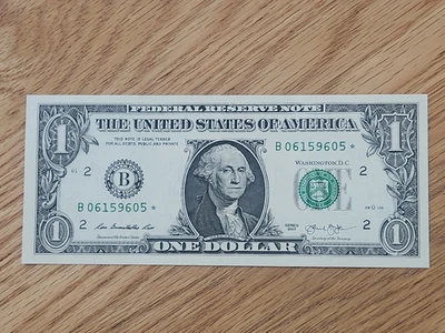 2013 B RARE DUPLICATE FORT WORTH $1 STAR NOTE UNC/GEM B06159605* 2 OF 3 Cons SER - Image 1 of 4