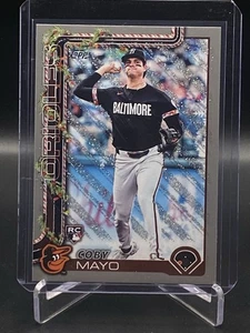 Béisbol navideño Topps 2025 Colby Mayo #H118 RC brillo Baltimore Orioles - Imagen 1 de 2