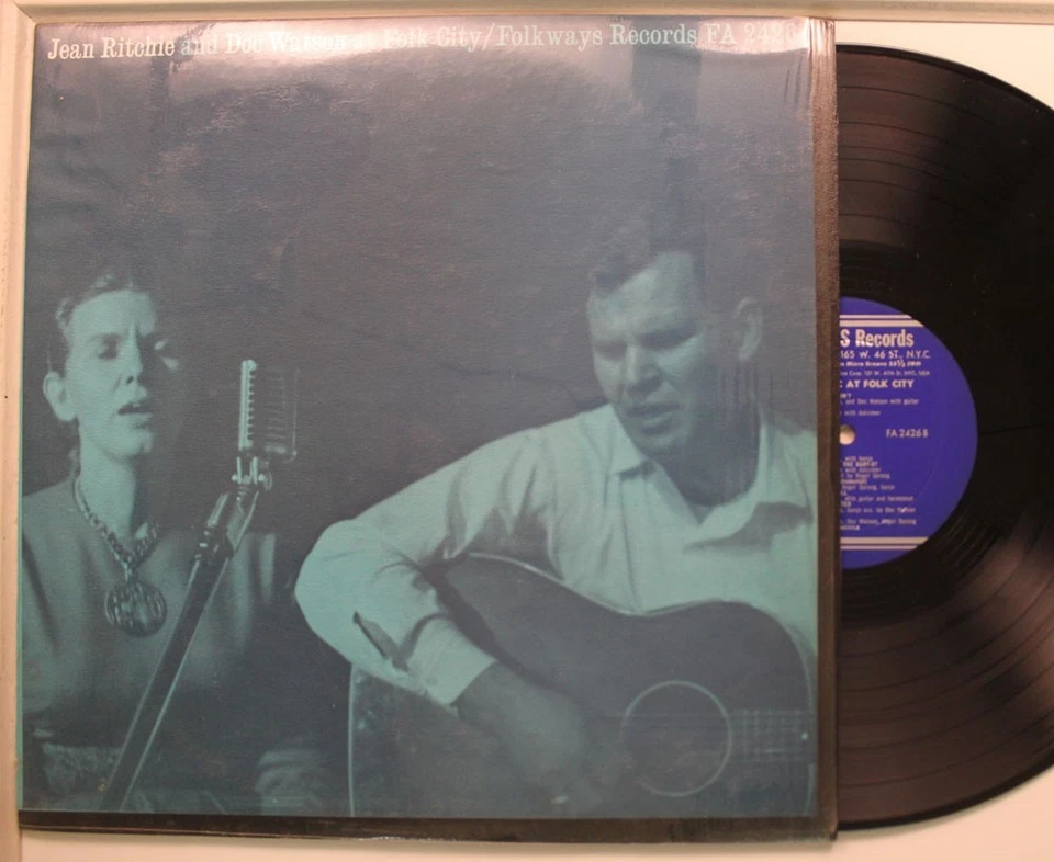 Jean Ritchie, Doc Watson Lp At Folk City (w/ Insert) - Vg / VG (In Shrink) - Image 1 of 1
