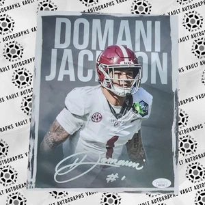 Domani Jackson signiertes 8x10 Foto Alabama Crimson Tide Football JSA COA Roll Tide - Bild 1 von 1
