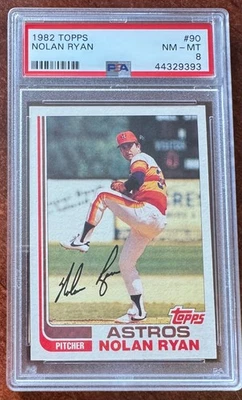 Nolan Ryan 1982 Topps #90 PSA 8 NM-MT - Image 1 of 2