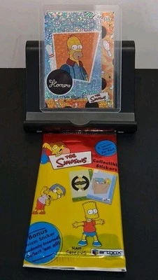 2000 Artbox The Simpsons Collectible Stickers Prism HOMER #C12 *Rare CHASE Foil* - Image 1 of 3