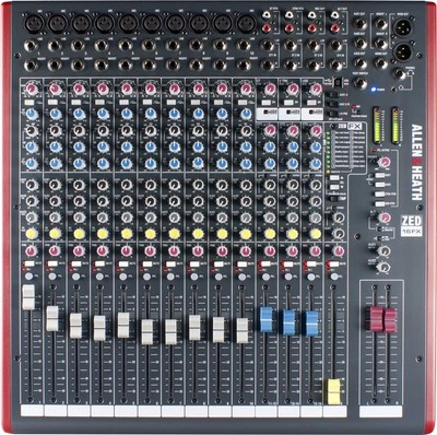 B-WARE Allen & Heath ZED-16FX 13-Kanal DJ PA Mixer Studio Mischpult Effekt USB - Bild 1 von 4