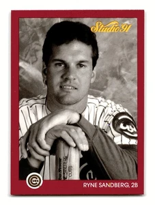 Ryne Sandberg 1991 Studio #158 HOF Chicago Cubs Mint - Picture 1 of 2