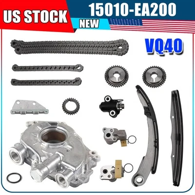 Timing Chain Kit Oil Pump Set VQ40DE For 05-15 Nissan Pathfinder Frontier 4.0L - Image 1 of 4