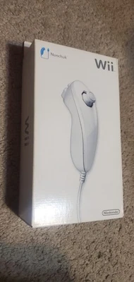 Nintendo oem wii Nunchuck Controller New in Box White Official Sealed NIB - Image 1 of 4