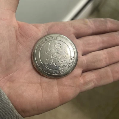 WALT DISNEY MICKEY MOUSE INGERSOLL POCKET WATCH BACK ONLY - Image 1 of 3