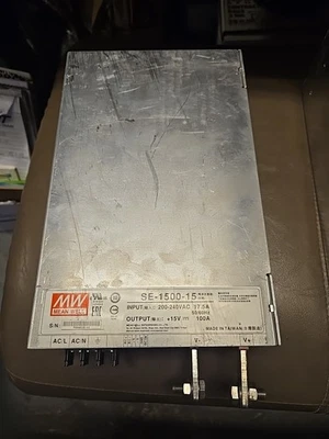 Источник питания Mean Well SE-1500-15 15 В 100 А 1,5 кВт - Изображение 1 из 4