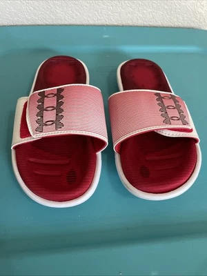 Nuevas Sandalias Under Armour 4D Espuma Ajustables Deslizables Juveniles Talla 4 Rojo/Blanco Foto 1 de 4