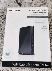 NETGEAR AC1750 C6300 Wi-Fi DOCSIS 3.0 Cable Modem Router Fast Shipping! - Picture 1 of 1