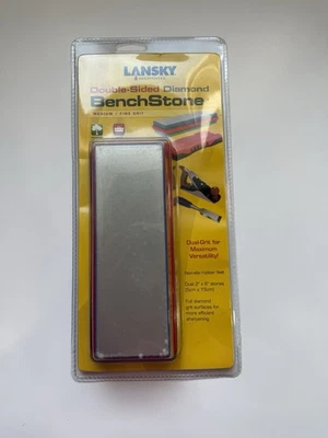 Banco Lansky Piedra Doble Cara Grano Medio/Fino Nuevo En Paquete Original Foto 1 de 2