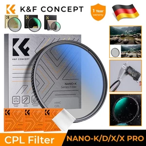 Filtro polarizador circular K&F Concept 37-127 mm filtro CPL ultra delgado NANO-K/D/X/X-PRO - Imagen 1 de 42