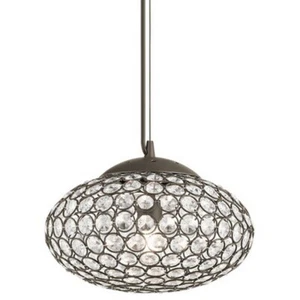 Kichler Krystal Ice Olde Bronze Oval Pendant $150 - Picture 1 of 3