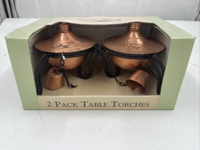 Индийский дом медный покрытием стол факелы 2 упаковки - Изображение 1 из 3