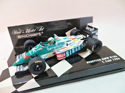 MINICHAMPS 'BENETTON BMW B186 F1 CAR. TEO FABI. 1986 #19'. 1:43 MIB/BOXED - Image 1 of 4