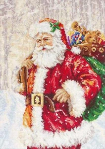 Santa Claus B575L Luca-S Counted Cross-Stitch Kit - Picture 1 of 4