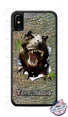 恐龙 T-Rex Breaking out 定制手机壳 适用于 iPhone i15 三星 谷歌 7 — 第 1/4 张图片
