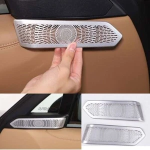 2P Silver Steel A Pillar Speaker Sound Cover Trim For Range Rover L460 2023-2025 - Bild 1 von 4
