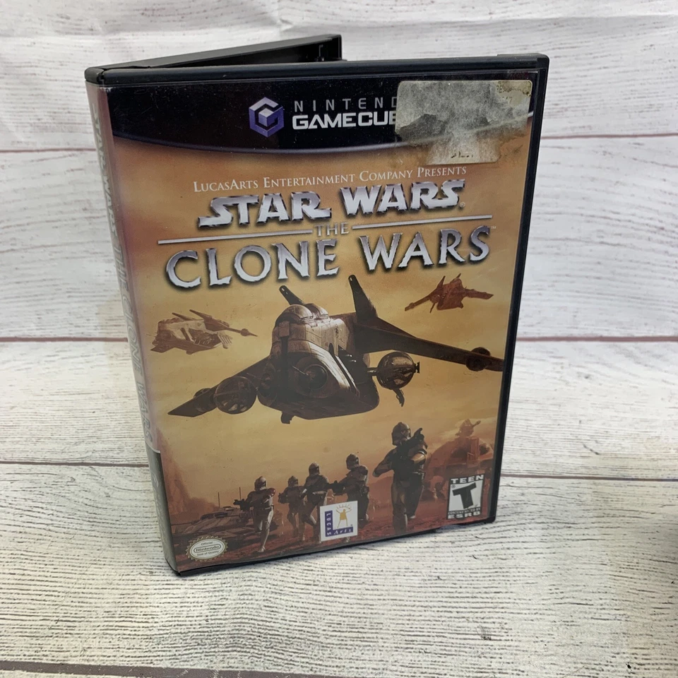 Star Wars The Clone Wars Nintendo GameCube Video Game CIB - Image 1 of 4