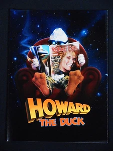 HOWARD THE DUCK 1986 * LEA THOMPSON * SCHÖNES WERBEHEFT * SELTEN!! - Bild 1 von 3