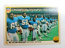 1983 Fleer Football #83 NFL Action Highlight National Anthem