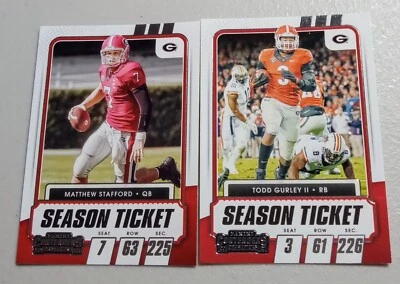 Selecciones del draft Panini Contenders 2021 Matthew Stafford y Todd Gurley Foto 1 de 4