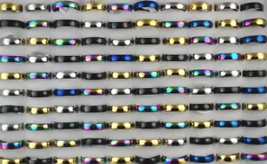 Lotes de joyería al por mayor 32 piezas clásicos de 5 colores mixtos para hombre - Imagen 1 de 18