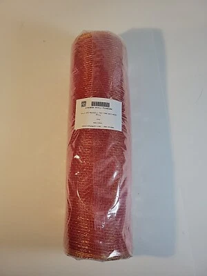 Rollo de malla decorativa de dos tonos rojo/dorado Papermart 10 pulgadas X 10 yardas NUEVO Foto 1 de 4