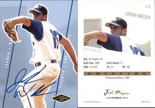 Jordan Walden Signed 2007 Justifiable #JF-45 Card Los Angeles Angels Auto AU