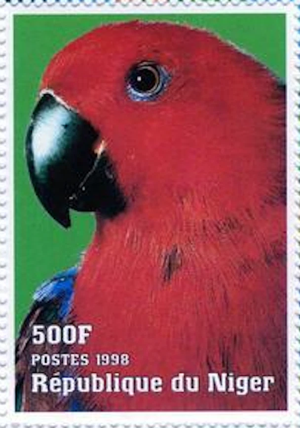Níger #YT1249 MNH 1998 Animales Mundo Loros [1011c] Foto 1 de 1