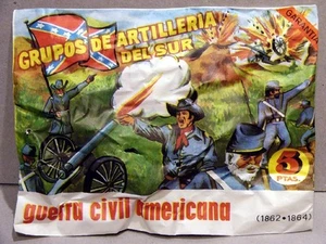 MONTAPLEX Sobre Guerra Civil Americana ARTILLERIA DEL SUR Suristas 70's airfix - Picture 1 of 2