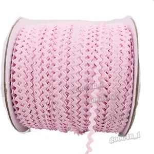Wholesale lots 3mm 50yards DIY zigzag rick rack ribbon sewing Ric Rac trims pick - Picture 1 of 22