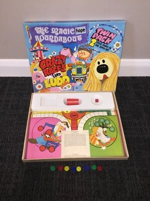 Vintage The Magic Roundabout Crazy Races and Ludo Game (1973) - VGC - Image 1 of 4